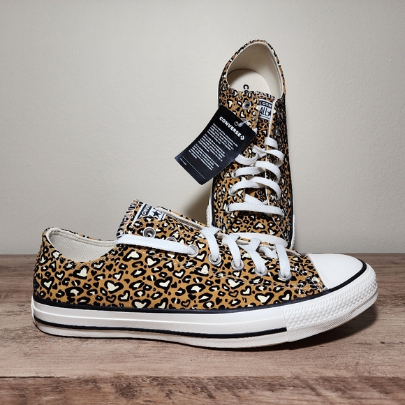 Converse Chuck Taylor All Star OX Low Leopard Gold Mens Shoes Size 9.5 - Picture 1 of 12